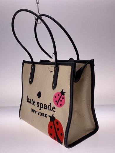 商品画像：エンブロイダード/トートバッグ/コットン/BEG/無地/ka639 2