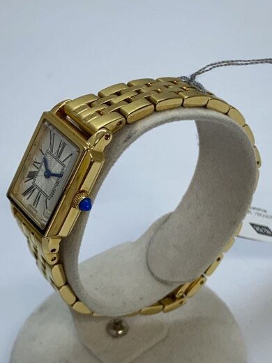 商品画像：クォーツ腕時計/アナログ/ステンレス/WHT/GLD// 2