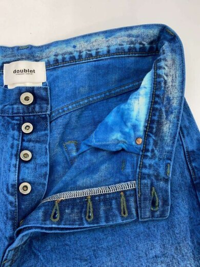 商品画像：ANIME HAND-PAINTING DENIM PANTS/M/コットン/IDG/25SS06PT296 3