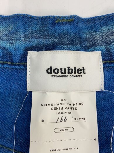 商品画像：ANIME HAND-PAINTING DENIM PANTS/M/コットン/IDG/25SS06PT296 4