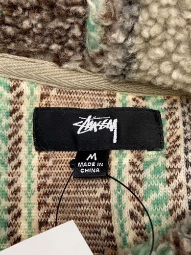 商品画像：Stripe Sherpa Hoodie/M/ポリエステル/BEG/ストライプ/118438// 3