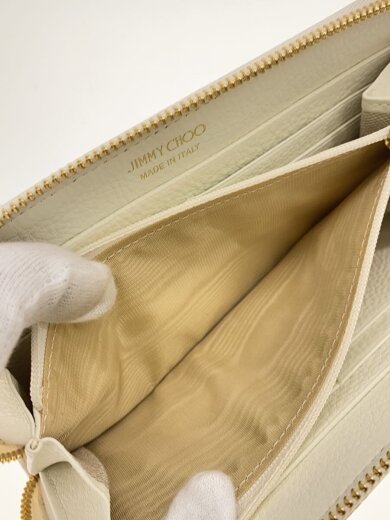 商品画像：JIMMY CHOO ジミーチュウ　長財布/レザー/WHT/レディース// 5