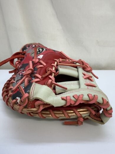 商品画像：ミット/軟式/ファースト/一塁手/右利き用/RED 6