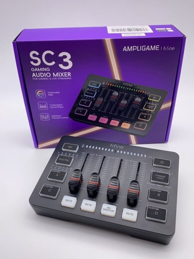 商品画像：SC3 FIFINE AMPLINGAME/ゲーミングオーディオミキサー/SC3// 1