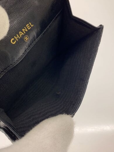 商品画像：CHANEL シャネル　2つ折り財布/ピコローレ/BLK/使用感有// 5