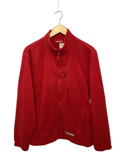 商品画像：Supreme シュプリーム　22AW polartec zip jacket/M/ポリエステル/RED/無地 1