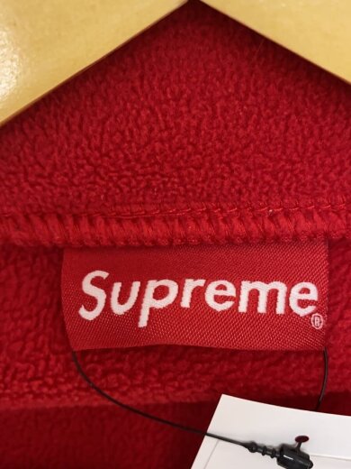 商品画像：Supreme シュプリーム　22AW polartec zip jacket/M/ポリエステル/RED/無地 3