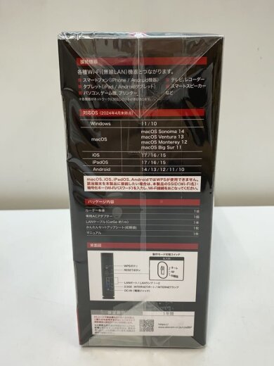 商品画像：無線LANルーター(Wi-Fiルーター) WRC-BE36QSD-B// 2