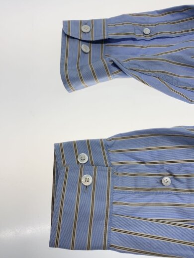 商品画像：長袖シャツ/2/コットン/BLU/ストライプ/VO-25AW-SH019-70-2// 5