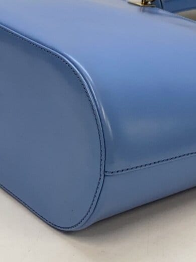商品画像：Salvatore Ferragamo サルヴァトーレフェラガモ　ハンドバッグ/レザー/BLU/無地 6