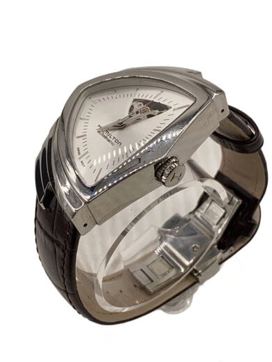 商品画像：自動巻腕時計/アナログ/レザー/WHT/BRW/H245150// 2