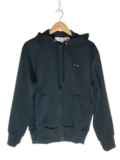 商品画像：ジップパーカー/M/ポリエステル/BLK/AX-T254 1