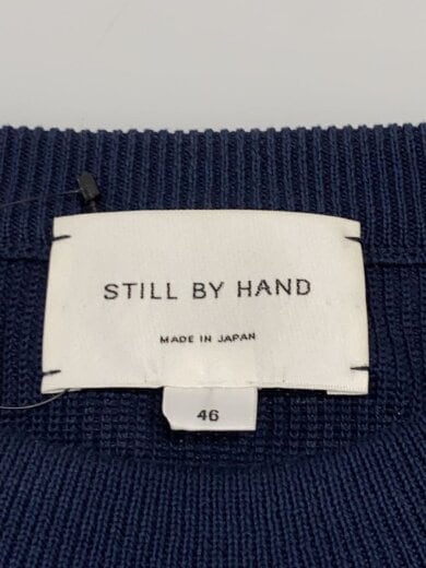 商品画像：ニット・セーター(薄手)/46/コットン/NVY/無地/KN04221// 3