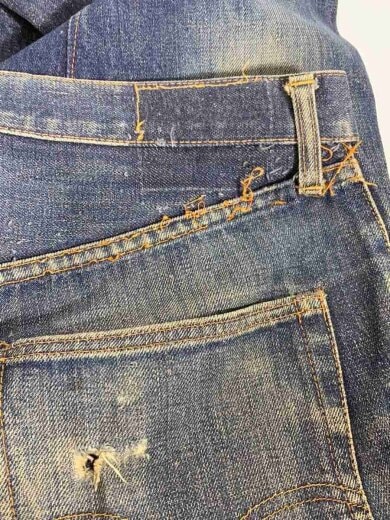 商品画像：60s/VT/502/BIGE/実寸W35/デニム/インディゴ/Vステッチ/リサイズ/ボタン裏16// 4