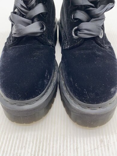 商品画像：レースアップブーツ/US6/BLK/ベロア// 6