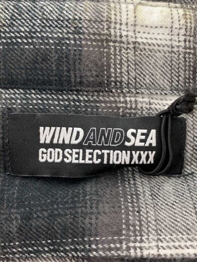 商品画像：長袖シャツ/S/コットン/BLK/チェック/WDS-C-GOD-23-Q3-04// 3