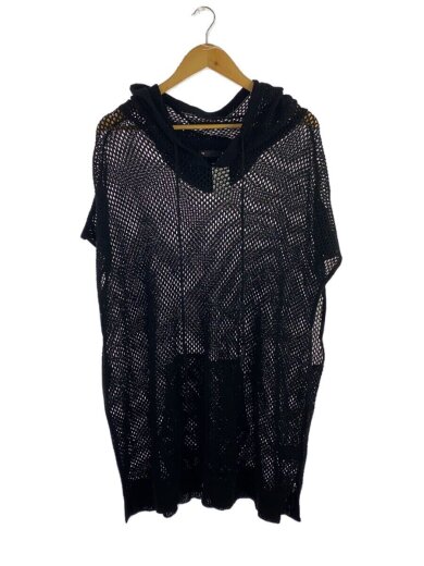 画像：MINEDENIMニットベスト(薄手)/0/コットン/BLK/無地/2404-6001-99-0021