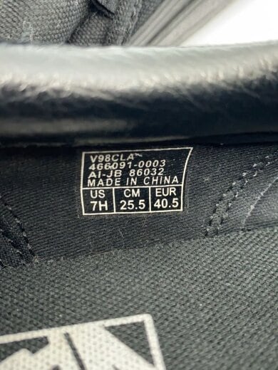 商品画像：ローカットスニーカー/25.5cm/BLK/キャンバス/V98CLA 5