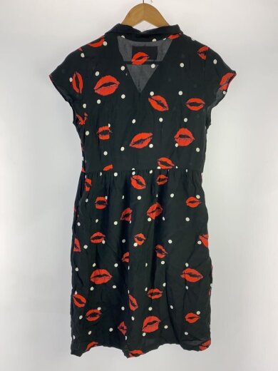 商品画像：半袖ワンピース/3/レーヨン/BLK/総柄/AB-0002030201 2