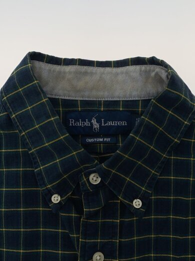 商品画像：長袖シャツ/XL/コットン/GRN/チェック 6