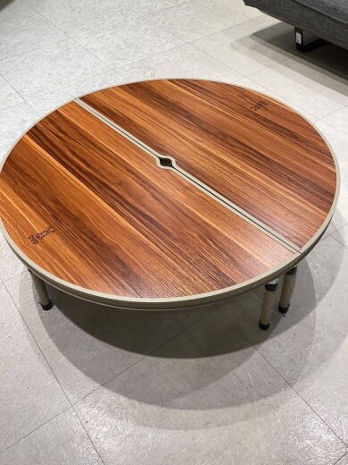 商品画像：TB6-487 テーブル/ワンポールテントテーブル/TB6-487/[ブラウン/ベージュ]/BRW 1