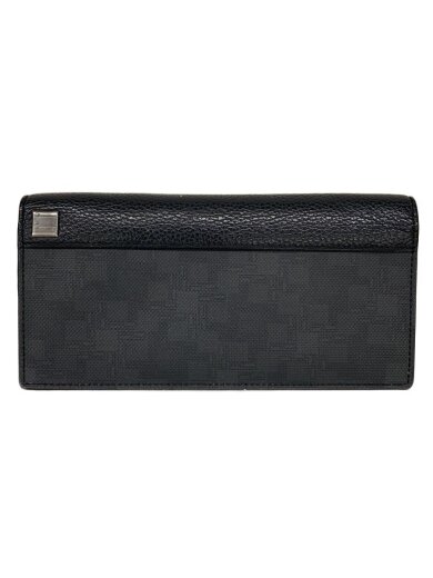 商品画像：長財布/レザー/BLK/無地/メンズ 1