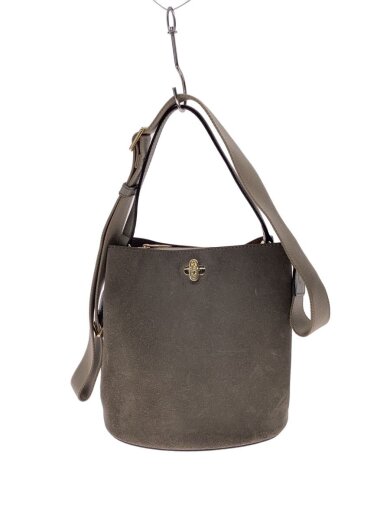 画像：FURLADanae S Bucket Bag/ショルダーバッグ/レザー/GRY/バケツ1