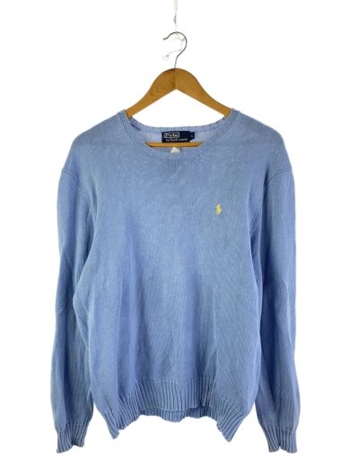 商品画像：ニット・セーター(薄手)/L/コットン/BLU 1