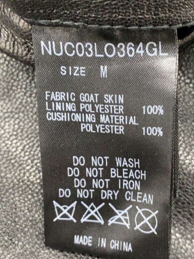 商品画像：レザージャケット・ブルゾン/M/山羊革/BLK/NUC03LO364GL 4