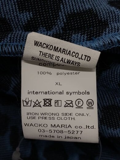 商品画像：フリースジャケット/XL/ポリエステル/BLU/レオパード 4