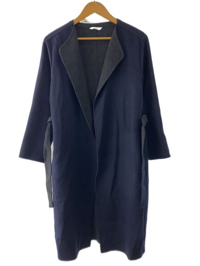 商品画像：ステンカラーコート/S/ウール/NVY/12-7309011 1