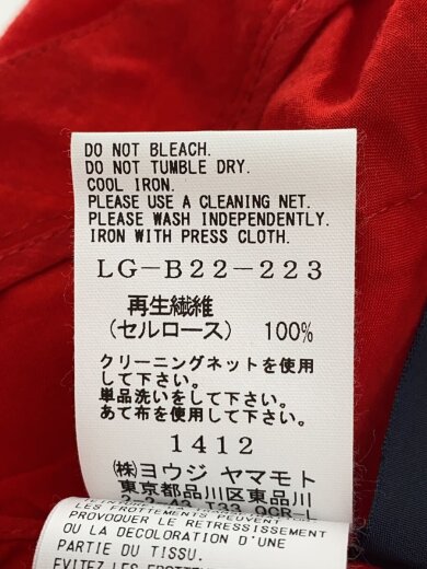 商品画像：長袖シャツ/2/--/RED/無地/LG-B22-223 4