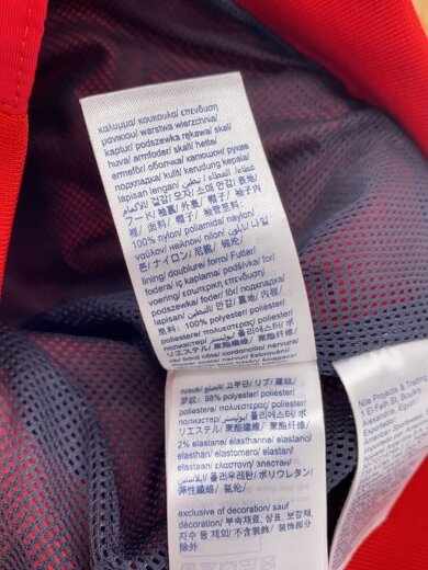 商品画像：ナイロンジャケット/L/ナイロン/RED/5100023545 4