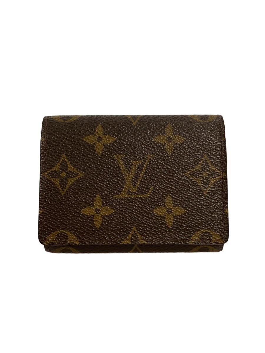 LOUIS VUITTON / アンヴェロップ・カルト・ドゥ・ヴィジット_モノグラム・キャンバス/PVC/BRW/メンズ