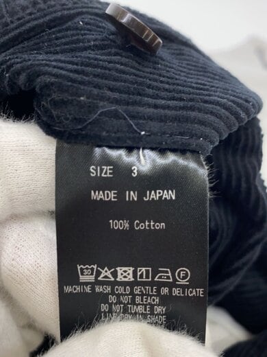 商品画像：ボトム/3/コーデュロイ/BLK/M25C11PT01C 5