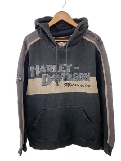 商品画像：パーカー/L/コットン/BLK/無地 1