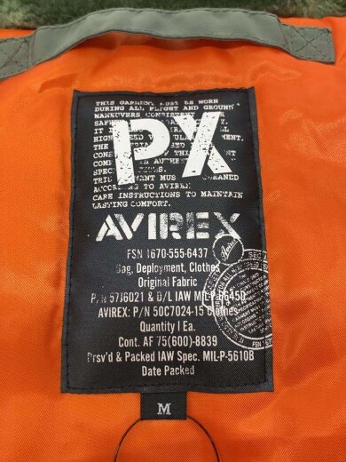 商品画像：フライトジャケット/M/ポリエステル/KHK/6152219 3