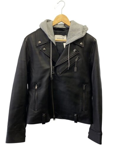 商品画像：シングルライダースジャケット/M/レザー/BLK/33779 1