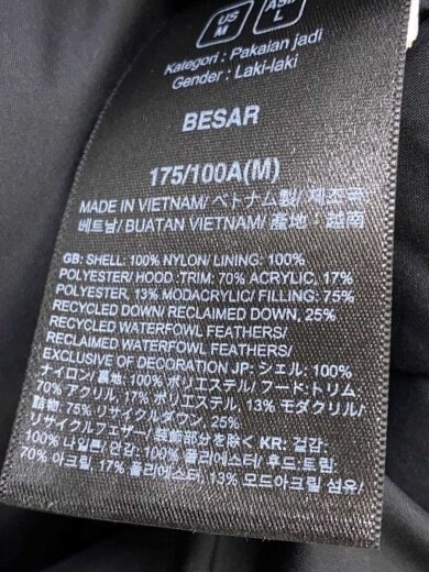 商品画像：ダウンジャケット/L/ナイロン/BLK/NF0A5GJF// 4