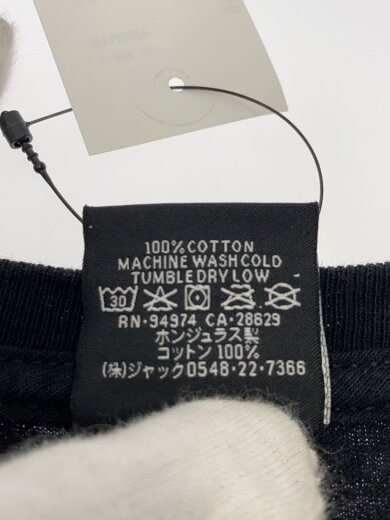 商品画像：Tシャツ/L/コットン/BLK 4