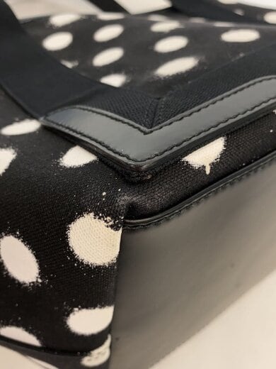 商品画像：トートバッグ/キャンバス/BLK/ドット/339933・1097・R・002123 8