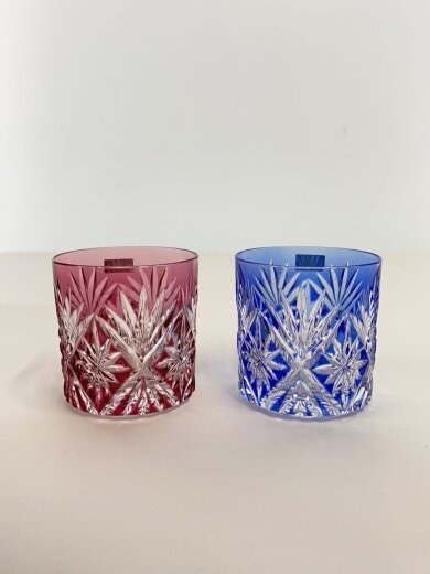 商品画像：冷酒グラス/切子/2点セット// 2