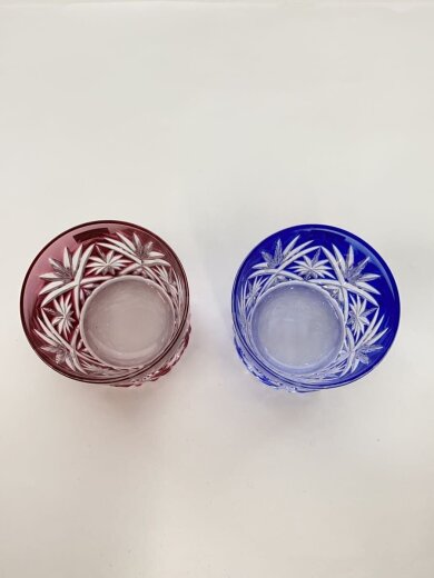 商品画像：冷酒グラス/切子/2点セット// 3
