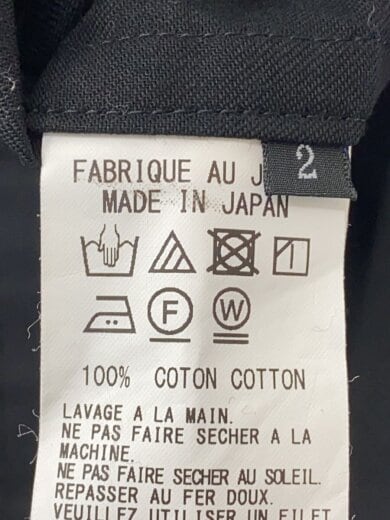 商品画像：シャツワンピース/2/コットン/BLK/無地/yg-d83-003// 4