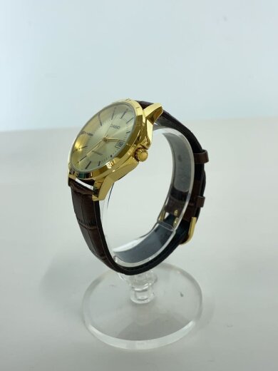 商品画像：クォーツ腕時計/アナログ/GLD/BRW/SS/MTP-V004 2