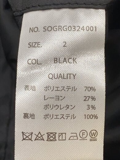 商品画像：テーラードジャケット/2/ポリエステル/BLK/SOGRG0324001// 4