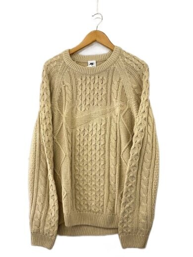 商品画像：NL CABLE KNIT SWEATER/M/ポリエステル/BEG/DQ5177-206// 1