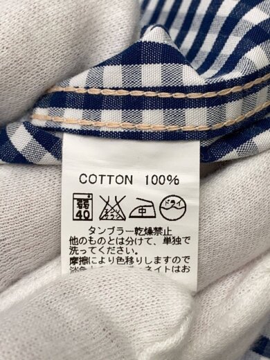 商品画像：長袖シャツ/40/コットン/NVY/ギンガムCK// 4