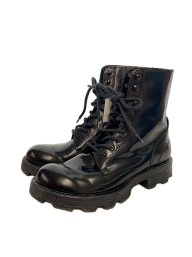 商品画像：レースアップブーツ/US9/BLK/レザー/Y02994/履きジワ有 1