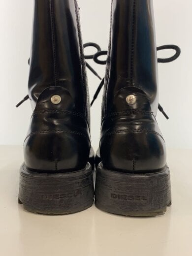 商品画像：レースアップブーツ/US9/BLK/レザー/Y02994/履きジワ有 5